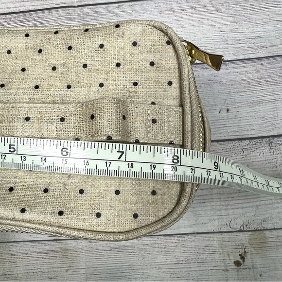 Kate Spade “Out to Lunch” Lunch Tote Beige Black Polka Dot Travel Work Insulated - Picture 13 of 13